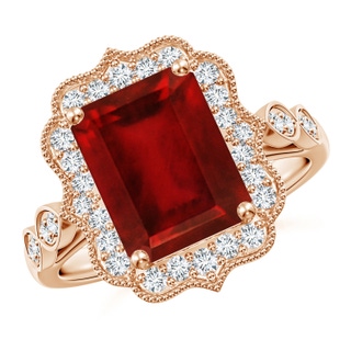 Emerald Cut AAAA Ruby