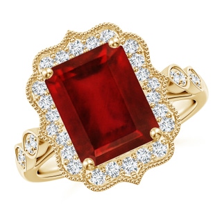 Emerald Cut AAAA Ruby