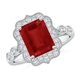 Emerald Cut AA Ruby