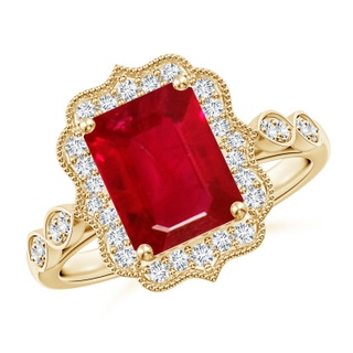 Emerald Cut AAA Ruby