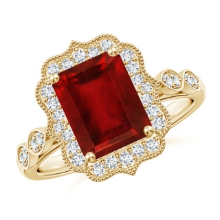 Emerald Cut AAAA Ruby