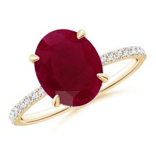 Oval A Ruby