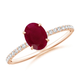 Oval A Ruby