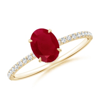 Oval AA Ruby