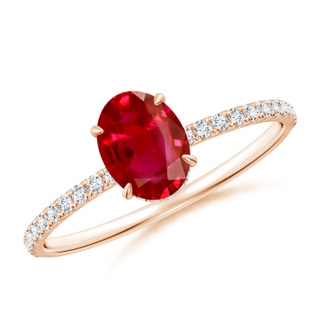 Oval AAA Ruby