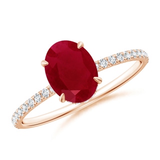 Oval AA Ruby