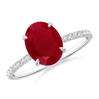Oval AA Ruby