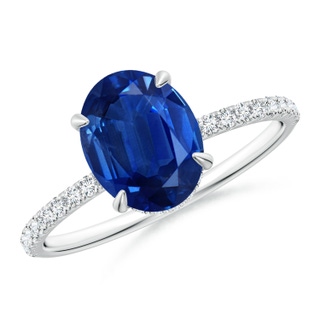 Oval AAA Blue Sapphire