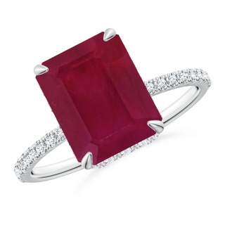 Emerald Cut A Ruby