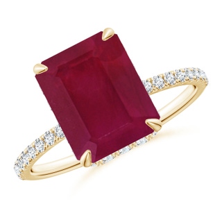 Emerald Cut A Ruby
