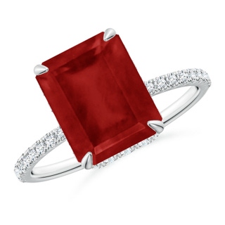 Emerald Cut AA Ruby