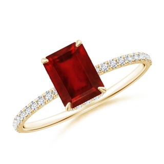 Emerald Cut AAAA Ruby