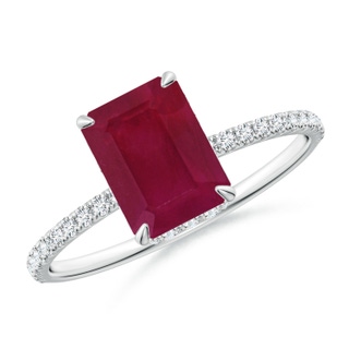 Emerald Cut A Ruby