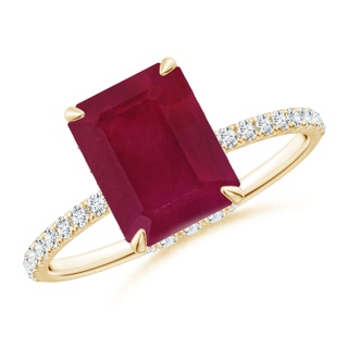 Emerald Cut A Ruby
