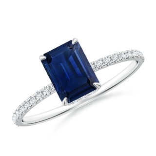 Emerald Cut AAA Blue Sapphire