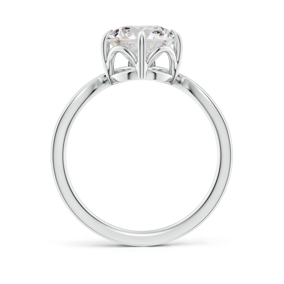 8mm IJI1I2 Prong-Set Round Diamond Chevron Engagement Ring in White Gold side 199