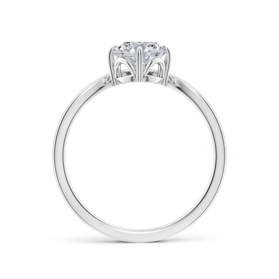 8x6mm HSI2 Prong-Set Oval Diamond Chevron Engagement Ring in 18K White Gold side 199