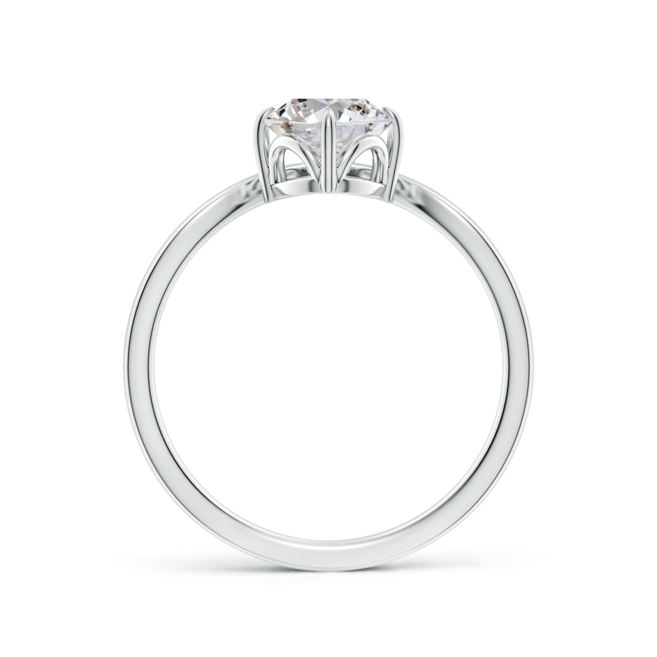 8x6mm IJI1I2 Prong-Set Oval Diamond Chevron Engagement Ring in White Gold side 199
