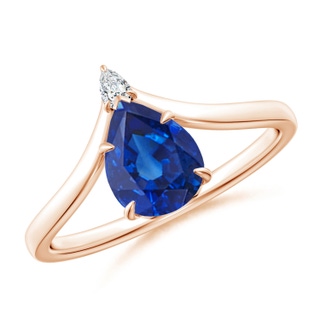 Pear AAA Blue Sapphire