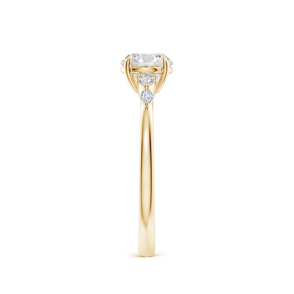 5.9mm HSI2 Round Diamond Side Stone Engagement Ring in Yellow Gold side 299