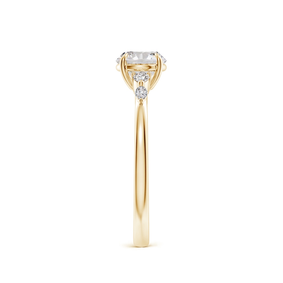 5.9mm IJI1I2 Round Diamond Side Stone Engagement Ring in Yellow Gold side 299