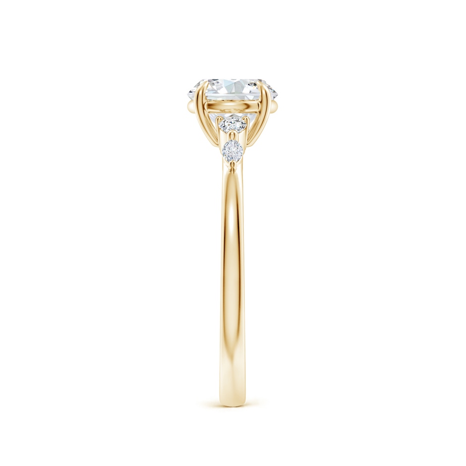 6.4mm GVS2 Round Diamond Side Stone Engagement Ring in Yellow Gold side 299