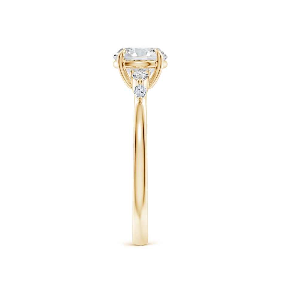 6.4mm HSI2 Round Diamond Side Stone Engagement Ring in Yellow Gold side 299