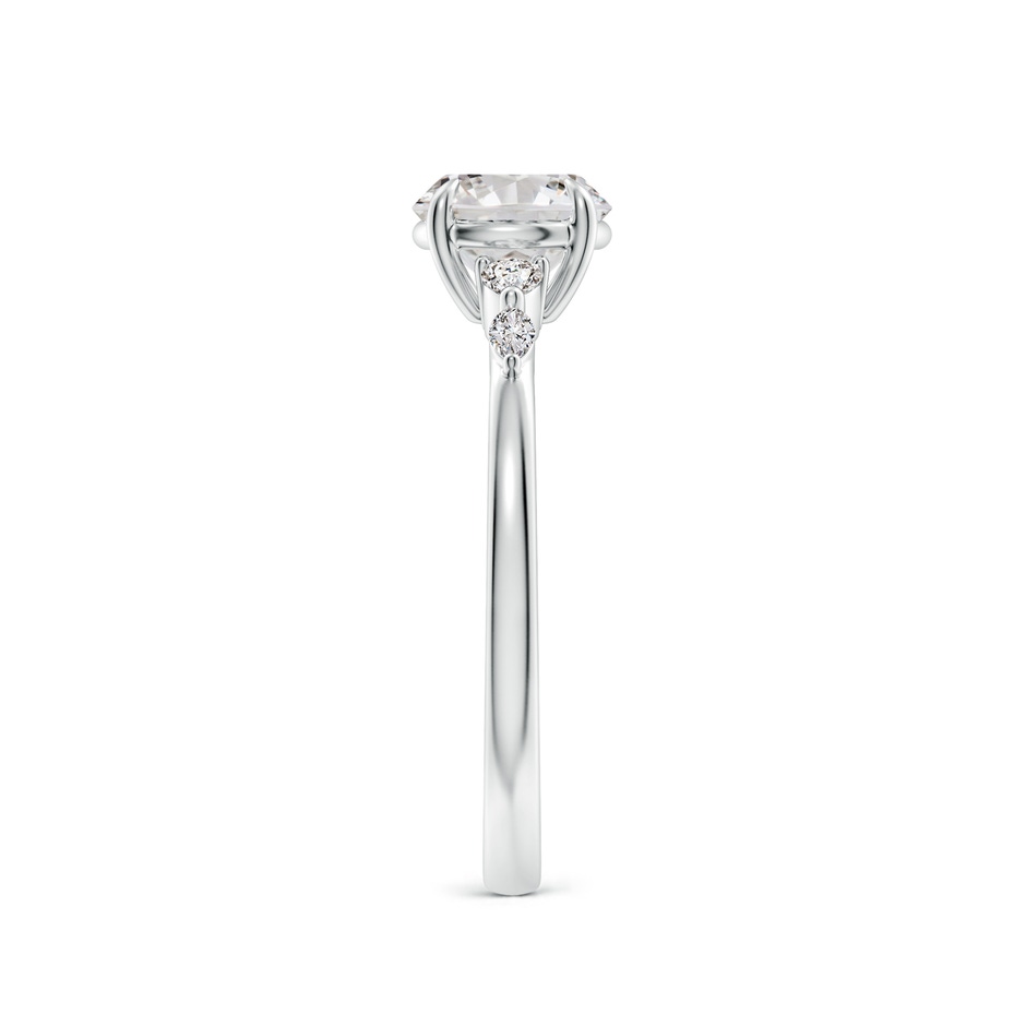 6.4mm IJI1I2 Round Diamond Side Stone Engagement Ring in P950 Platinum side 299
