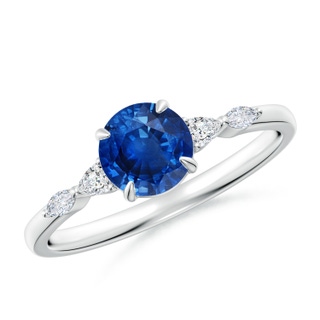 Round AAA Blue Sapphire