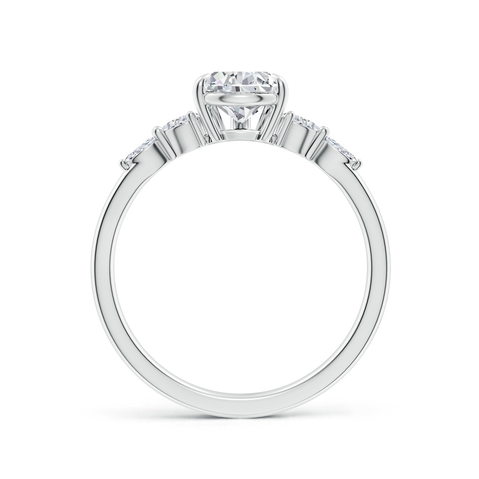 7.7x5.7mm HSI2 Pear-Shaped Diamond Side Stone Engagement Ring in White Gold side 199