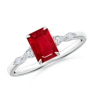 Emerald Cut AAA Ruby