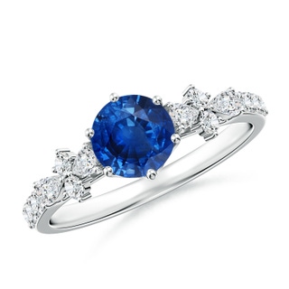 Round AAA Blue Sapphire