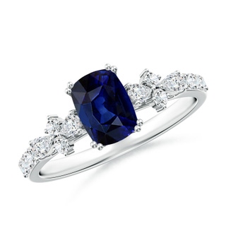 Cushion Rectangular AAA Blue Sapphire