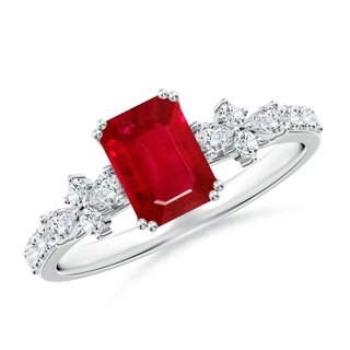 Emerald Cut AAA Ruby