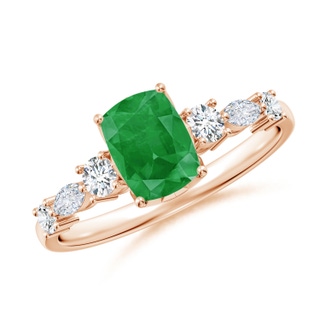 Cushion Rectangular A Emerald