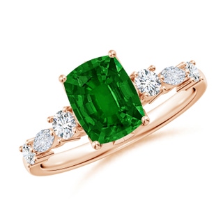 Cushion Rectangular AAAA Emerald