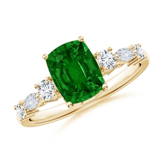 Cushion Rectangular AAAA Emerald