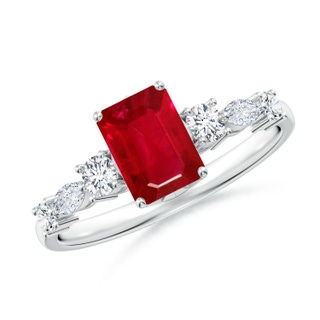 Emerald Cut AAA Ruby