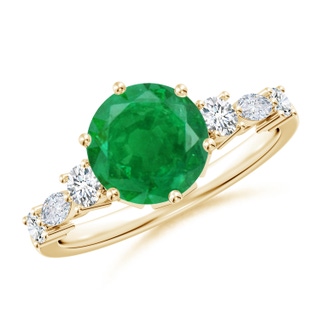 Round AA Emerald