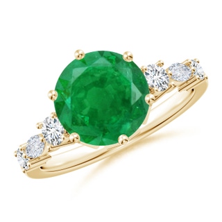 Round AA Emerald