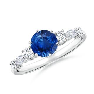 Round AAA Blue Sapphire