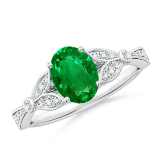 Oval AAAA Emerald