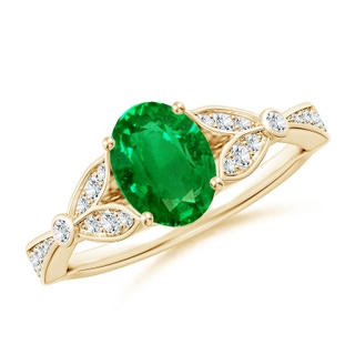 Oval AAAA Emerald