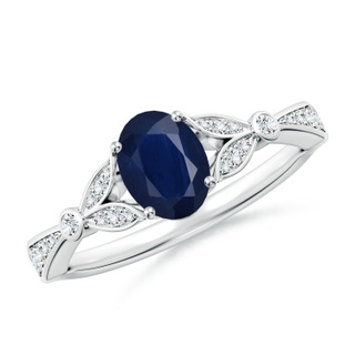 Oval A Blue Sapphire