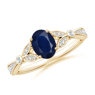 Oval A Blue Sapphire