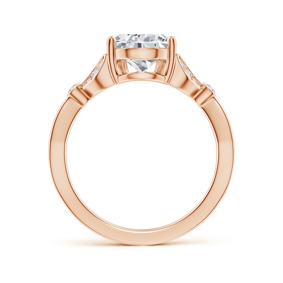 10x8mm HSI2 Nature-Inspired Pear Diamond Engagement Ring with Leaf Motifs in Rose Gold side 199