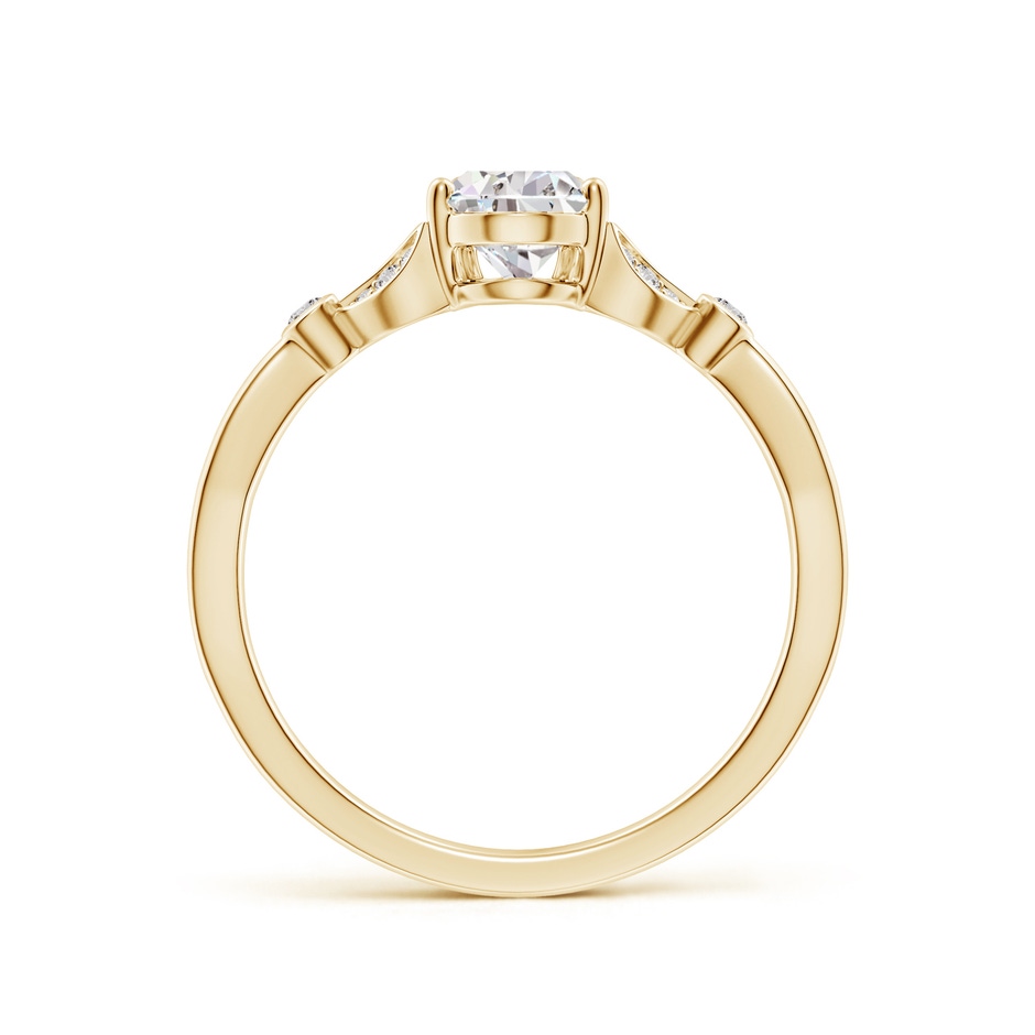 7x5mm IJI1I2 Nature-Inspired Pear Diamond Engagement Ring with Leaf Motifs in Yellow Gold side 199