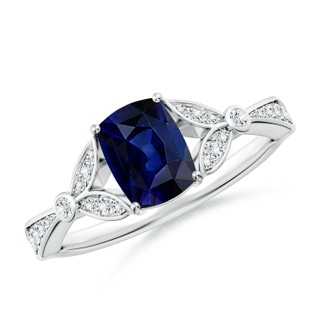 Cushion Rectangular AAA Blue Sapphire