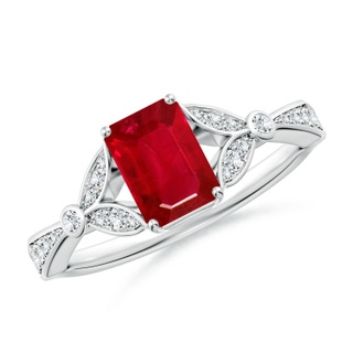 Emerald Cut AAA Ruby