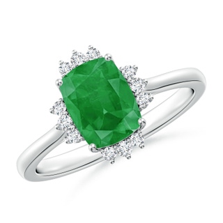 Cushion Rectangular A Emerald